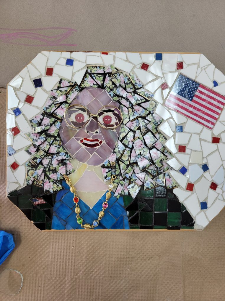 I did this one for my sister when she became a US citizen. It is meant to be funny and not a real likeness.