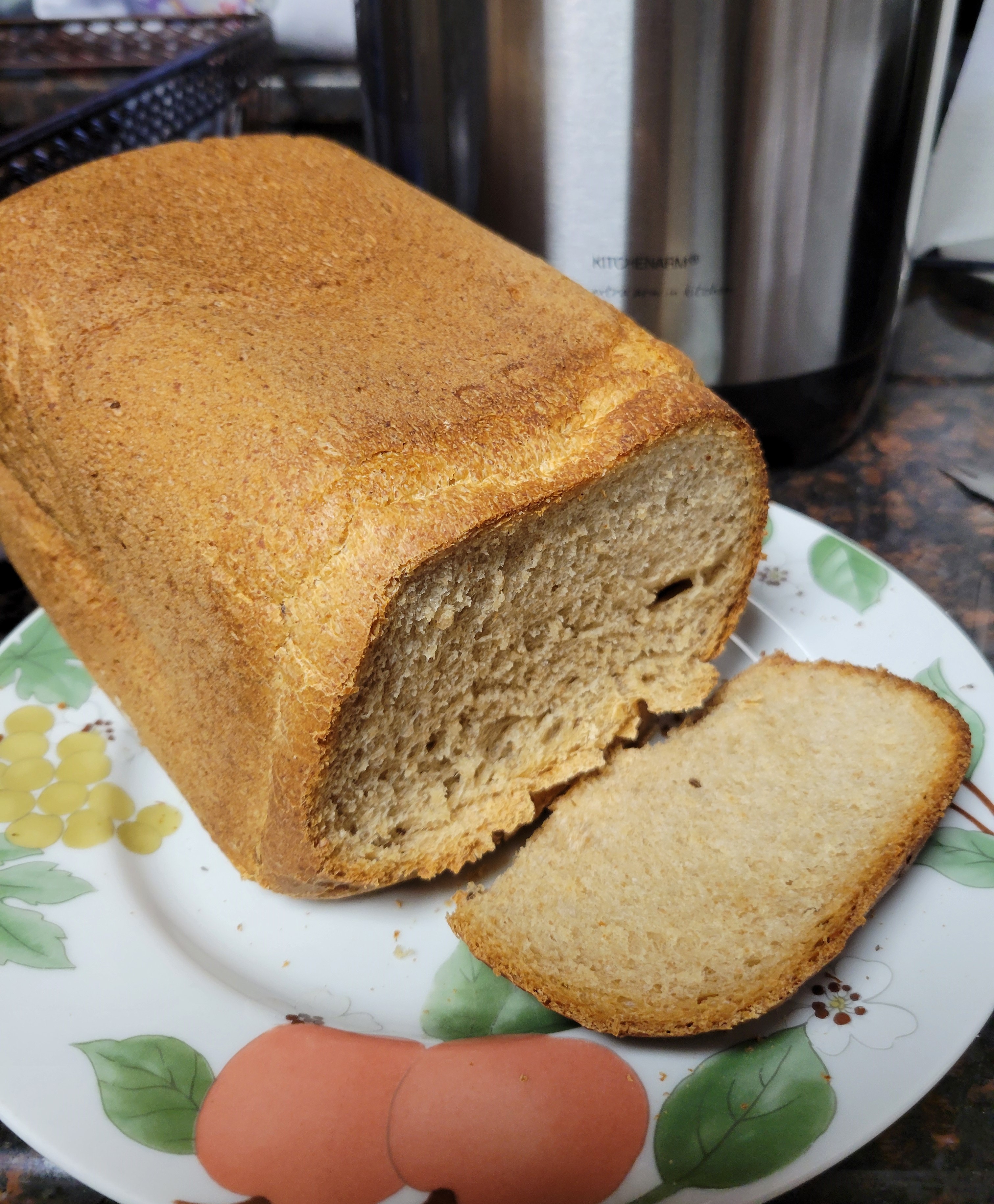 Rye bread with some caraway seeds