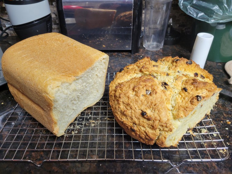 White bread and Irish soda bread