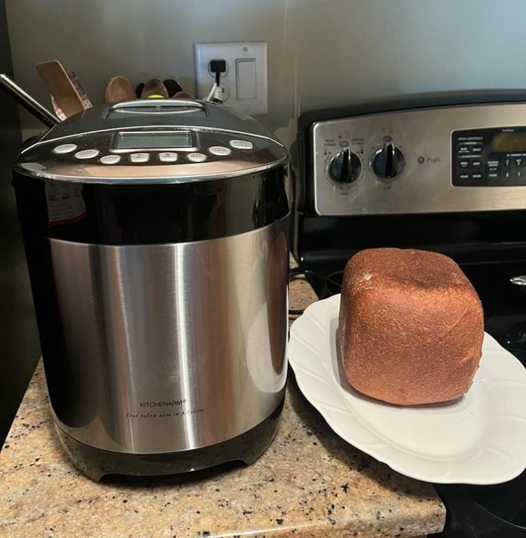 First Bread made: Whole Wheat with molasses and honey