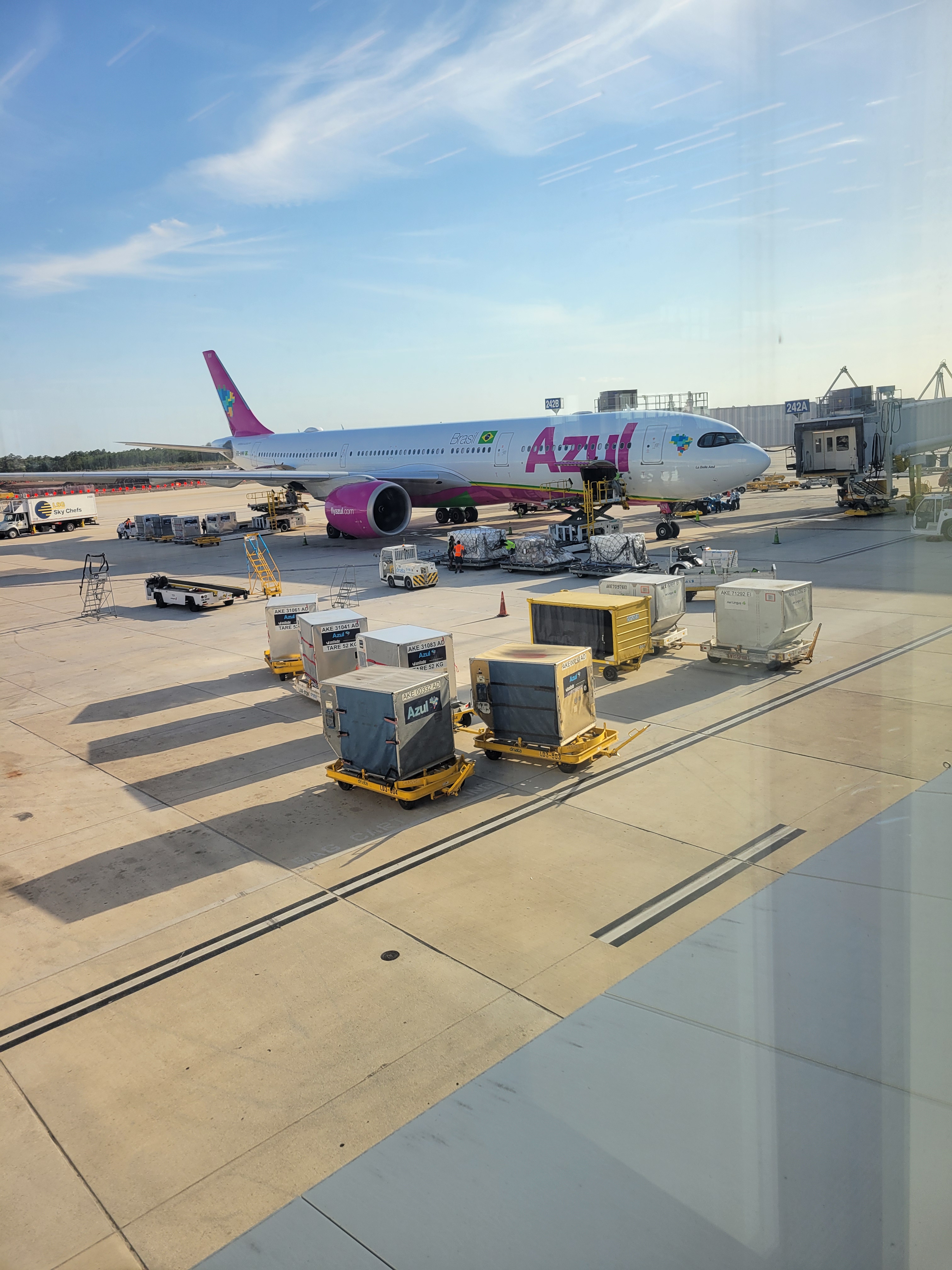 Azul Airlines, very fast flight.