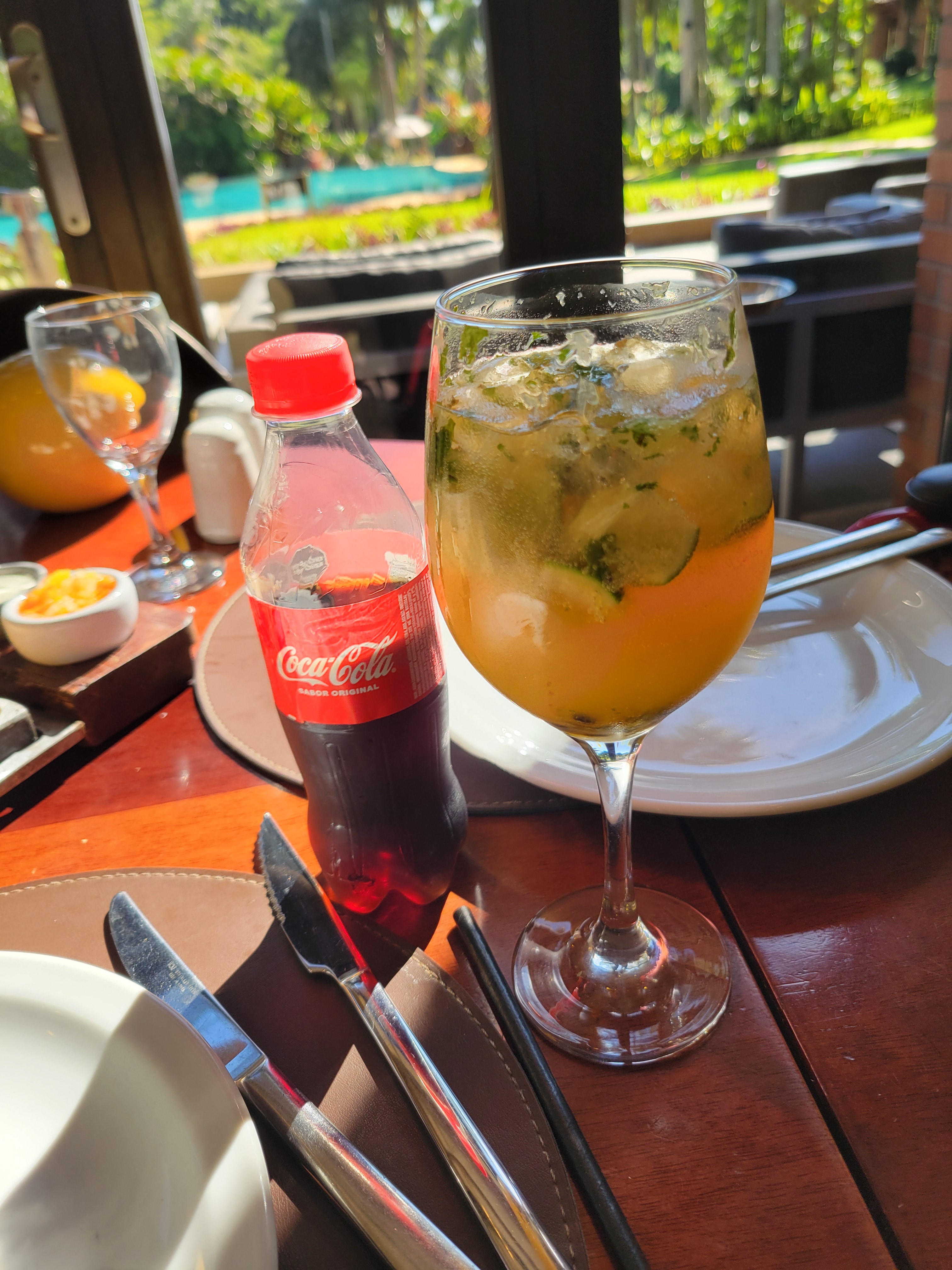 Best drink ever: Rum, passion-fruit, lime and mint.