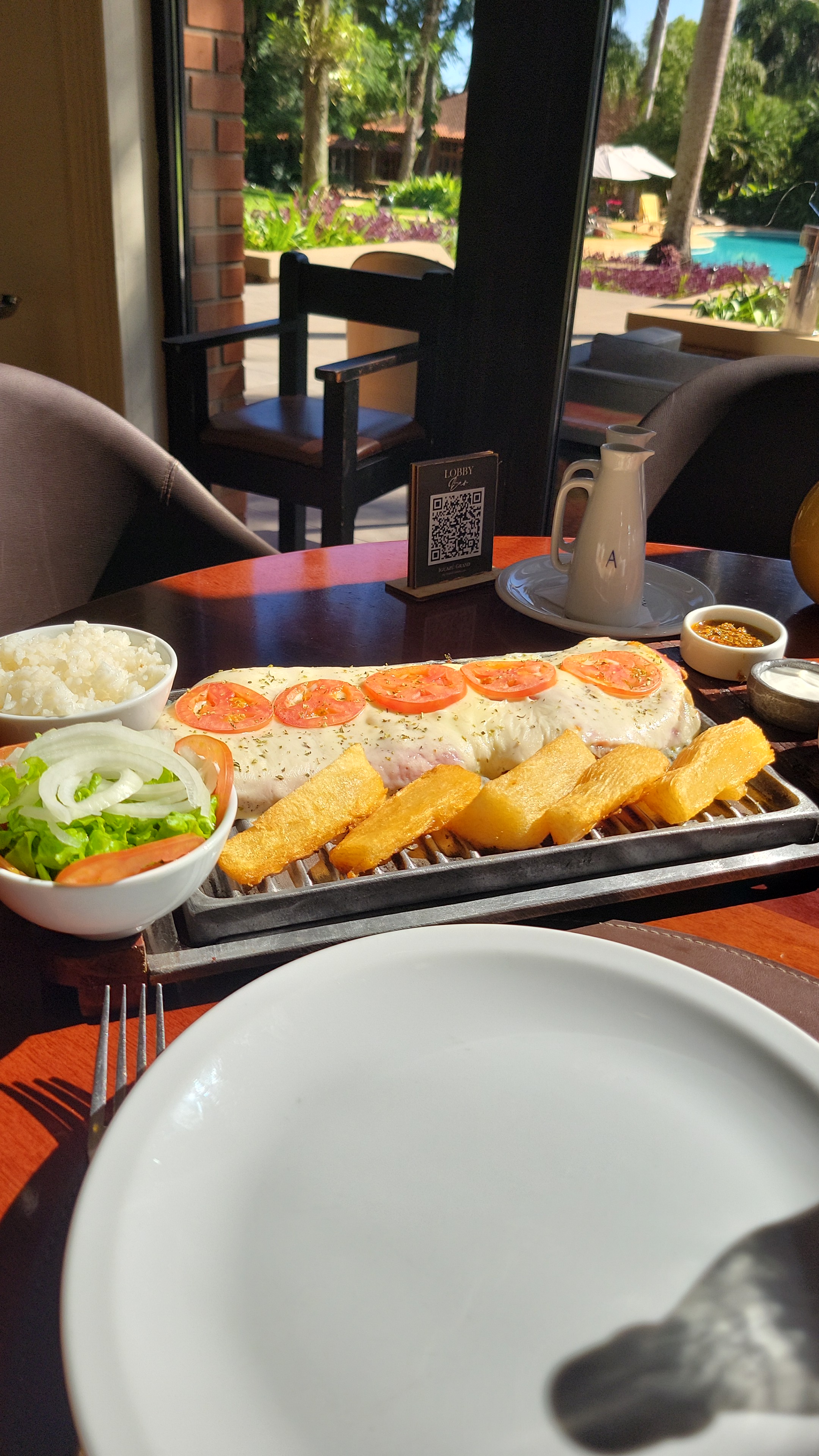 Argentina is the best place to eat meat. Thie is chicken fried steak. It was to die for.