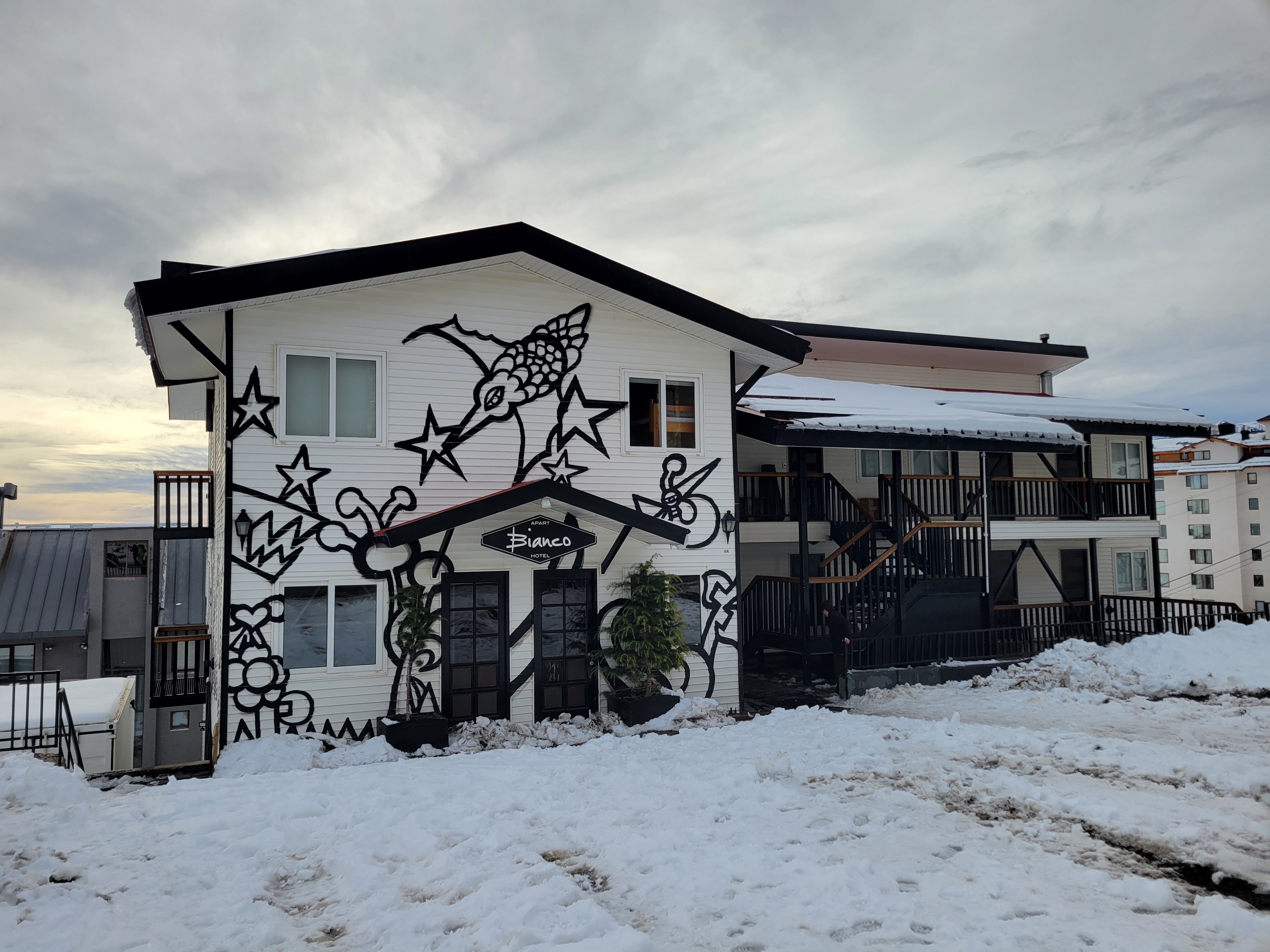 This is the little hotel we stayed at El Colorado